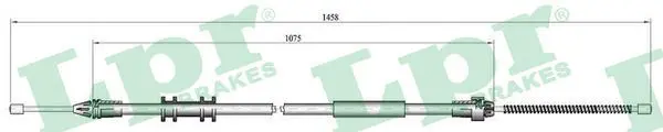 Handler.Part Cable, parking brake LPR C0703B 1