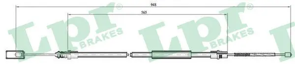 Handler.Part Cable, parking brake LPR C0723B 1