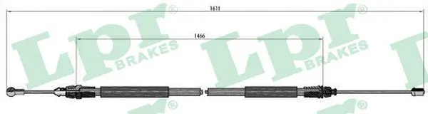 Handler.Part Cable, parking brake LPR C0749B 1