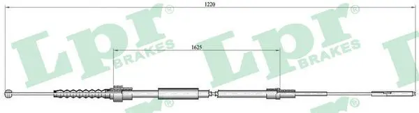 Handler.Part Cable, parking brake LPR C0941B 1