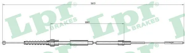 Handler.Part Cable, parking brake LPR C0942B 1