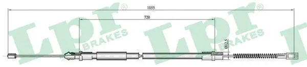 Handler.Part Cable, parking brake LPR C0946B 1