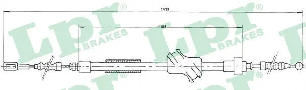 Handler.Part Cable, parking brake LPR C1502B 1