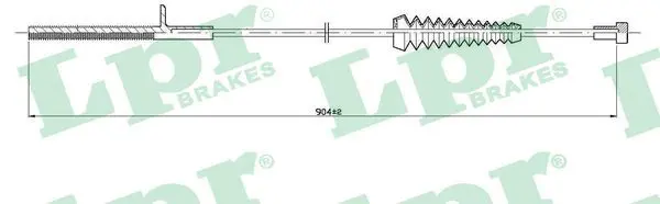 Handler.Part Cable, parking brake LPR C1610B 1