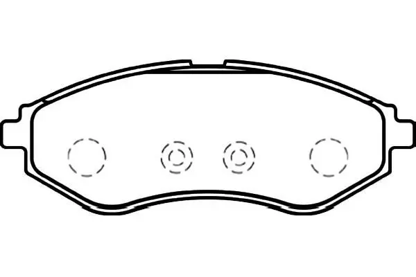 Handler.Part Brake pad set, disc brake KAVO PARTS BP1008 1