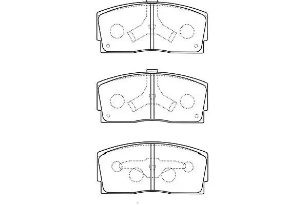 Handler.Part Brake pad set, disc brake KAVO PARTS BP1517 1