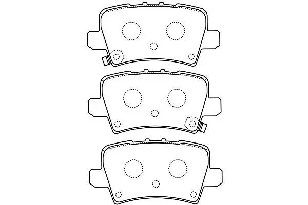 Handler.Part Brake pad set, disc brake KAVO PARTS BP2051 1