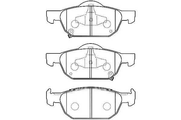 Handler.Part Brake pad set, disc brake KAVO PARTS BP2056 1