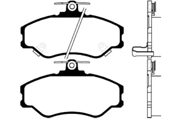 Handler.Part Brake pad set, disc brake KAVO PARTS BP3006 1