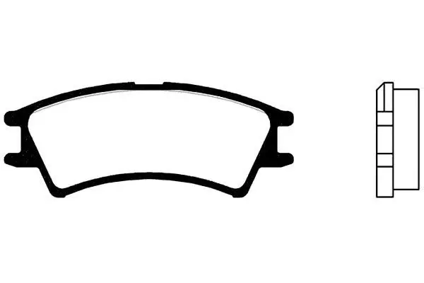 Handler.Part Brake pad set, disc brake KAVO PARTS BP3008 1