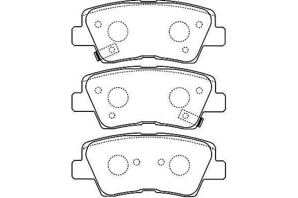 Handler.Part Brake pad set, disc brake KAVO PARTS BP3034 1