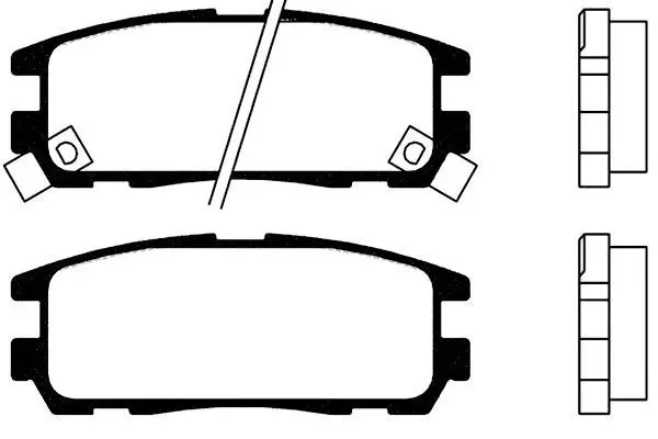 Handler.Part Brake pad set, disc brake KAVO PARTS BP3503 1