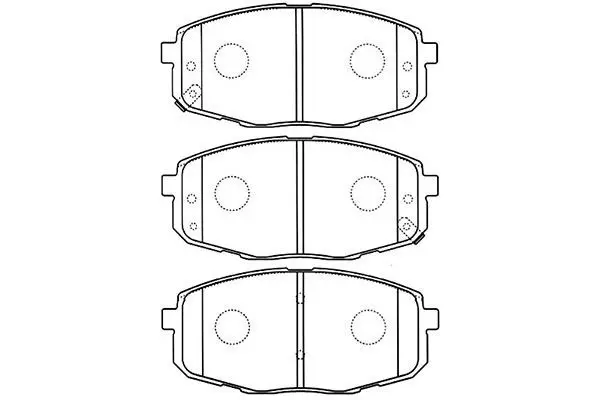 Handler.Part Brake pad set, disc brake KAVO PARTS BP4013 1