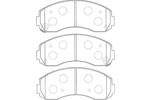 Handler.Part Brake pad set, disc brake KAVO PARTS BP4020 1