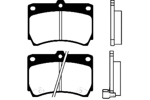 Handler.Part Brake pad set, disc brake KAVO PARTS BP4517 1