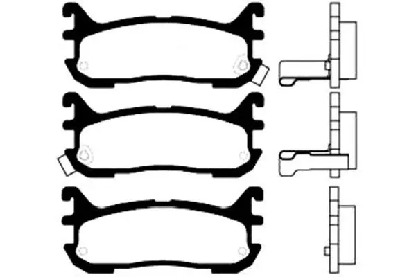 Handler.Part Brake pad set, disc brake KAVO PARTS BP4541 1