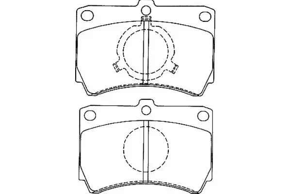 Handler.Part Brake pad set, disc brake KAVO PARTS BP4549 1