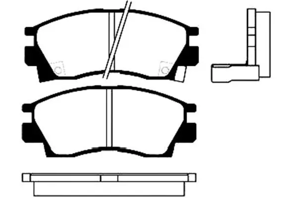 Handler.Part Brake pad set, disc brake KAVO PARTS BP5508 1