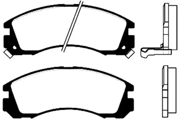 Handler.Part Brake pad set, disc brake KAVO PARTS BP5511 1