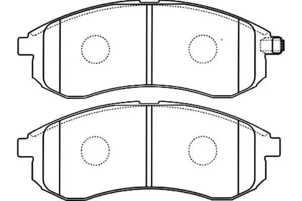 Handler.Part Brake pad set, disc brake KAVO PARTS BP5540 1