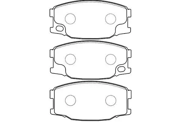 Handler.Part Brake pad set, disc brake KAVO PARTS BP5544 1