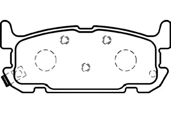 Handler.Part Brake pad set, disc brake KAVO PARTS BP6589 1