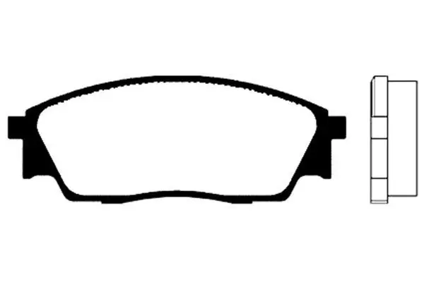 Handler.Part Brake pad set, disc brake KAVO PARTS BP8004 1