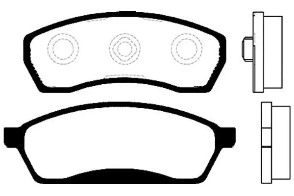 Handler.Part Brake pad set, disc brake KAVO PARTS BP8009 1