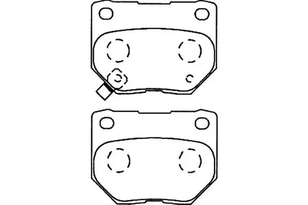 Handler.Part Brake pad set, disc brake KAVO PARTS BP8015 1