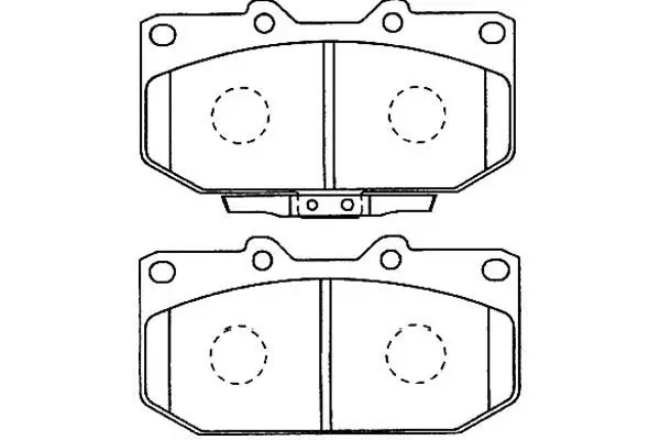 Handler.Part Brake pad set, disc brake KAVO PARTS BP8016 1