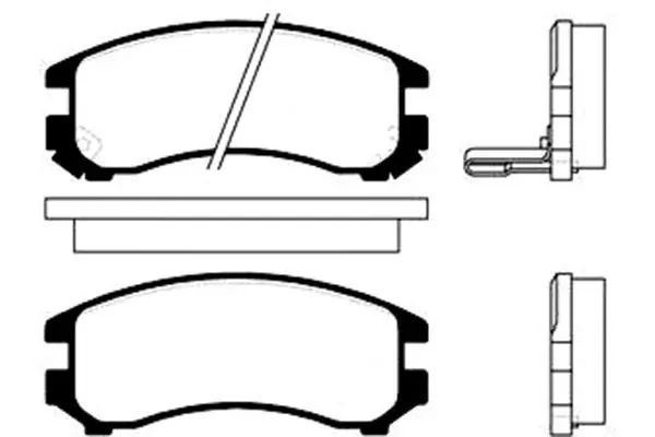 Handler.Part Brake pad set, disc brake KAVO PARTS BP8503 1