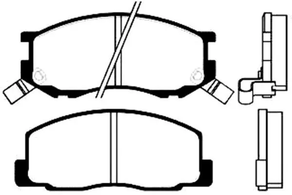 Handler.Part Brake pad set, disc brake KAVO PARTS BP9007 1