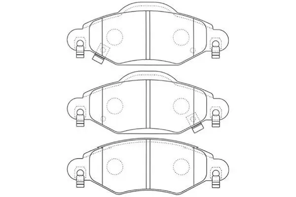 Handler.Part Brake pad set, disc brake KAVO PARTS BP9096 1