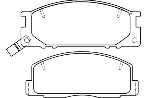 Handler.Part Brake pad set, disc brake KAVO PARTS BP9101 1