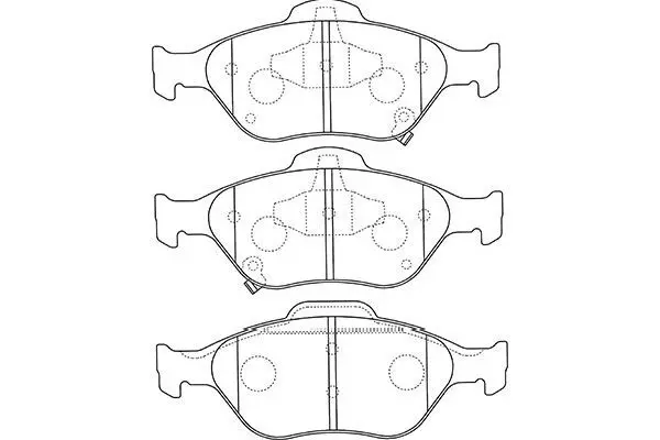 Handler.Part Brake pad set, disc brake KAVO PARTS BP9109 1