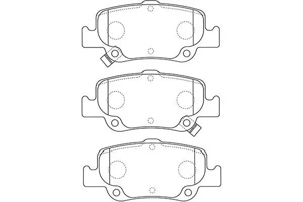 Handler.Part Brake pad set, disc brake KAVO PARTS BP9129 1