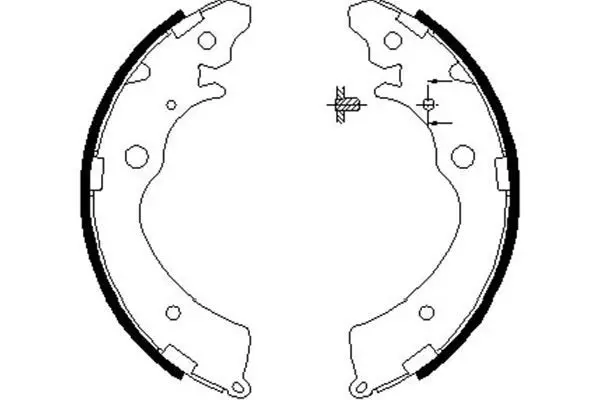 Handler.Part Brake shoe set KAVO PARTS BS2907 1