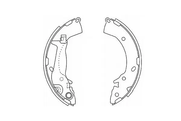 Handler.Part Brake shoe set KAVO PARTS BS3415 1