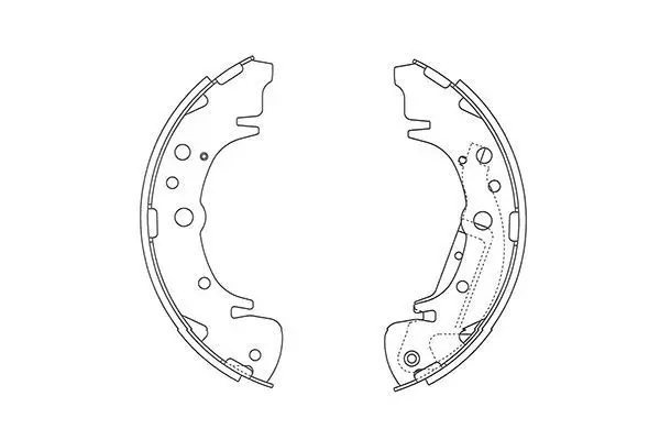 Handler.Part Brake shoe set KAVO PARTS BS4407 1