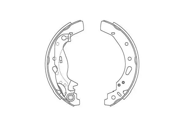 Handler.Part Brake shoe set KAVO PARTS BS5434 1