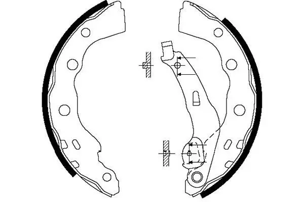 Handler.Part Brake shoe set KAVO PARTS BS6413 1