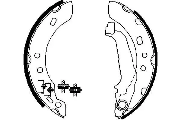 Handler.Part Brake shoe set KAVO PARTS BS7414 1