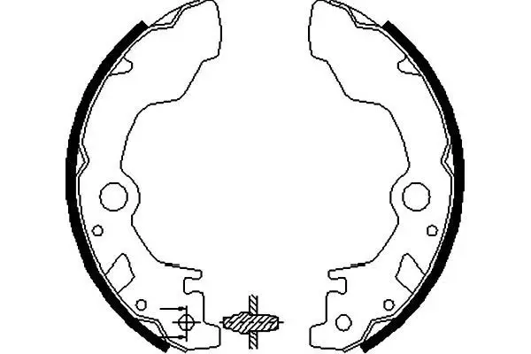 Handler.Part Brake shoe set KAVO PARTS BS8406 1