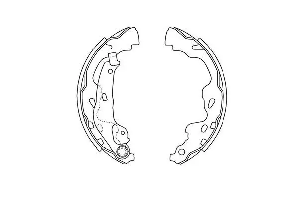 Handler.Part Brake shoe set KAVO PARTS BS9933 1