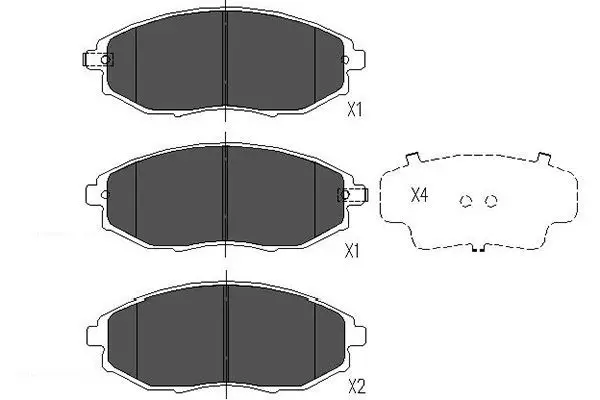 Handler.Part Brake pad set, disc brake KAVO PARTS KBP1011 1