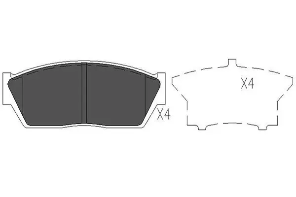 Handler.Part Brake pad set, disc brake KAVO PARTS KBP2017 1