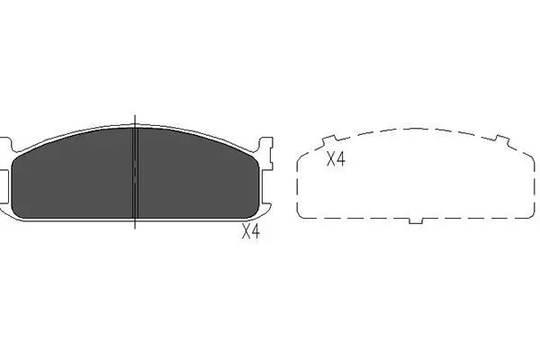 Handler.Part Brake pad set, disc brake KAVO PARTS KBP3505 1