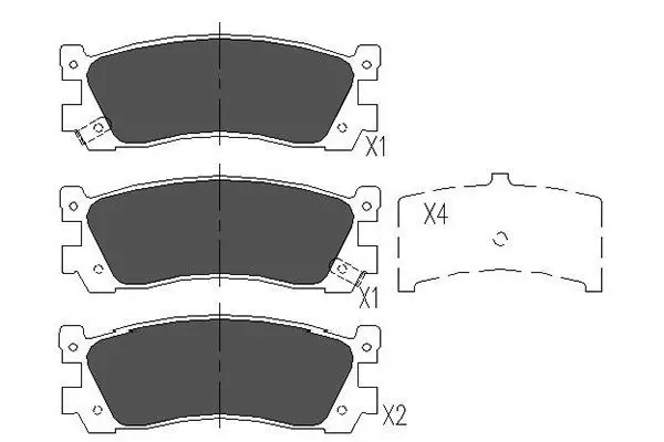 Handler.Part Brake pad set, disc brake KAVO PARTS KBP4536 1