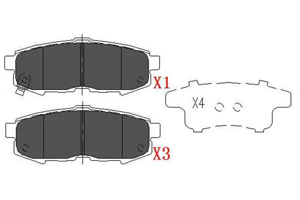 Handler.Part Brake pad set, disc brake KAVO PARTS KBP4555 1