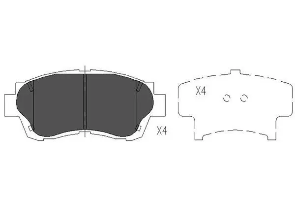 Handler.Part Brake pad set, disc brake KAVO PARTS KBP9042 1